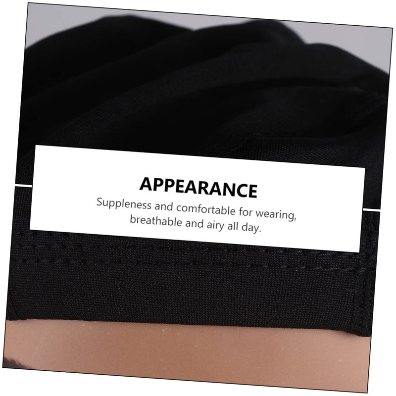 4pcs Stretch Dome Wig Caps Breathable Liner Wide Elastic Band Comfortable Wig Making Scalp Protection - Image 3